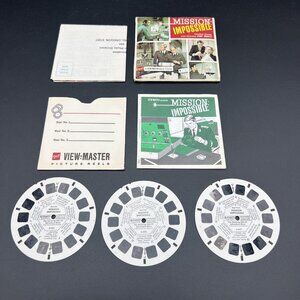 Vintage 1968 Mission Impossible TV SHOW VIEWMASTER 3 Reels View Master B5051,2,3